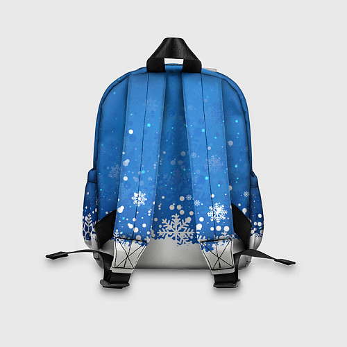 Детский рюкзак Снежинки - С Новым Годом / 3D-принт – фото 2