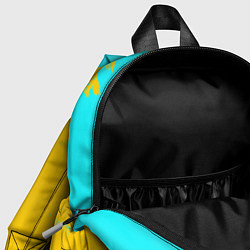 Детский рюкзак GEOMETRY DASH SMILE БРЫЗГИ КРАСОК, цвет: 3D-принт — фото 2