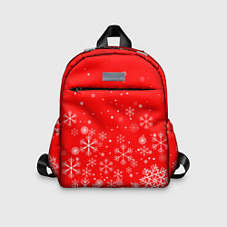 Детский рюкзак Летящие снежинки, цвет: 3D-принт