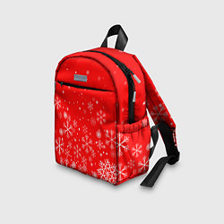 Детский рюкзак Летящие снежинки, цвет: 3D-принт — фото 2