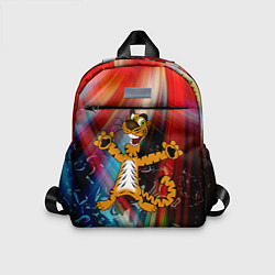 Детский рюкзак Новогодний тигр пляшет, цвет: 3D-принт