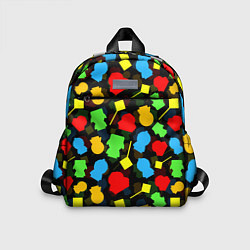 Детский рюкзак SOUTH PARK ЮЖНЫЙ ПАРК НОВОГОДНИЙ УЗОР, цвет: 3D-принт