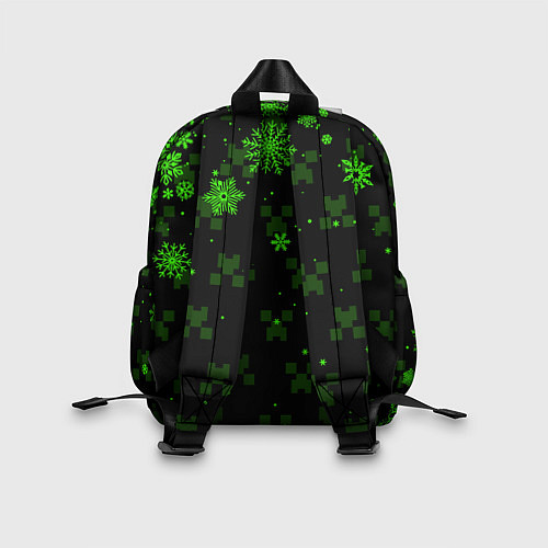 Детский рюкзак MINECRAFT НОВОГОДНИЙ КРИПЕРЫ / 3D-принт – фото 2