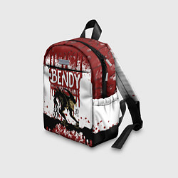Детский рюкзак BLOOD BLACK AND WHITE BENDY AND THE INK MACHINE, цвет: 3D-принт — фото 2