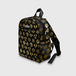 Детский рюкзак GOLDEN GENSHIN IMPACT PATTERN ЗОЛОТО ГЕНШИН ИМПАКТ, цвет: 3D-принт — фото 2