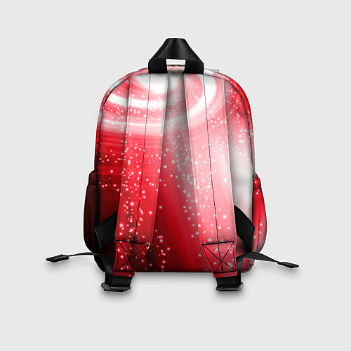 Детский рюкзак Красная космическая спираль / 3D-принт – фото 2