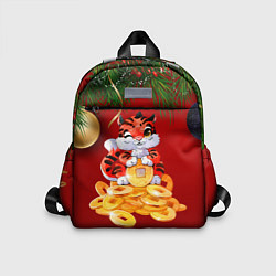 Детский рюкзак Тигр приманивает деньги, цвет: 3D-принт