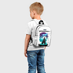 Детский рюкзак Танджиро Камадо Клинок рассекающий демонов, цвет: 3D-принт — фото 2
