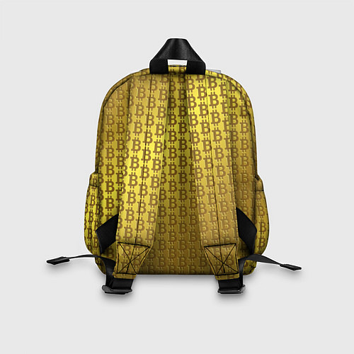 Детский рюкзак Биткоин золото / 3D-принт – фото 2