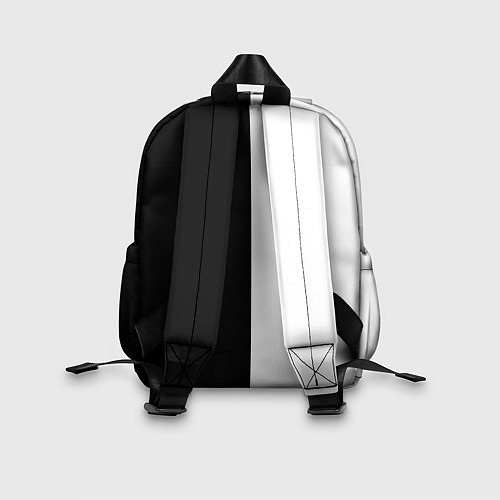 Детский рюкзак Боец ММА чёрно-белое / 3D-принт – фото 2