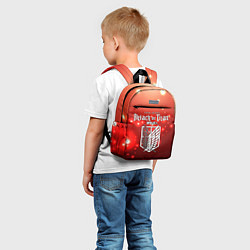 Детский рюкзак ЛОГОТИП АТАКИ ТИТАНОВ, цвет: 3D-принт — фото 2