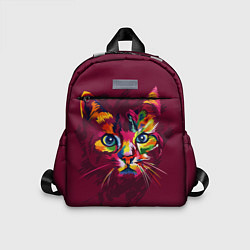 Детский рюкзак Кошечка в ярких красках, цвет: 3D-принт