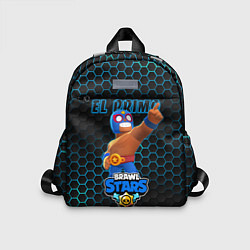 Детский рюкзак Эль Примо, BRAWL STARS соты, цвет: 3D-принт