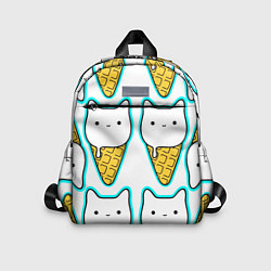 Детский рюкзак Гигантские коты мороженое, цвет: 3D-принт