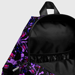 Детский рюкзак Геометри Дэш фиолетовый Geometry Dash, цвет: 3D-принт — фото 2