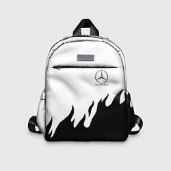 Детский рюкзак Mercedes-Benz нарисованный огонь, цвет: 3D-принт