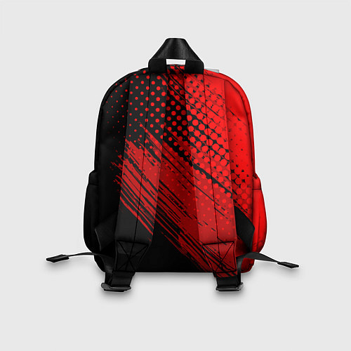 Детский рюкзак Honda - Red texture / 3D-принт – фото 2