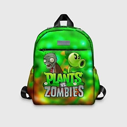Детский рюкзак Plants vs Zombies горохострел и зомби, цвет: 3D-принт