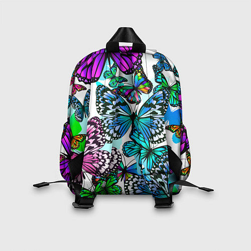 Детский рюкзак Рой цветных бабочек / 3D-принт – фото 2