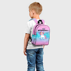 Детский рюкзак Единорог - мягкий градиент, цвет: 3D-принт — фото 2