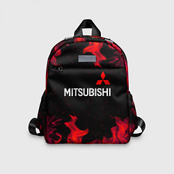 Детский рюкзак Mitsubishi пламя огня, цвет: 3D-принт