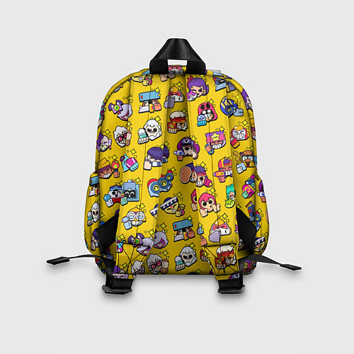 Детский рюкзак Особые редкие значки Бравл Пины желтый фон Brawl S / 3D-принт – фото 2