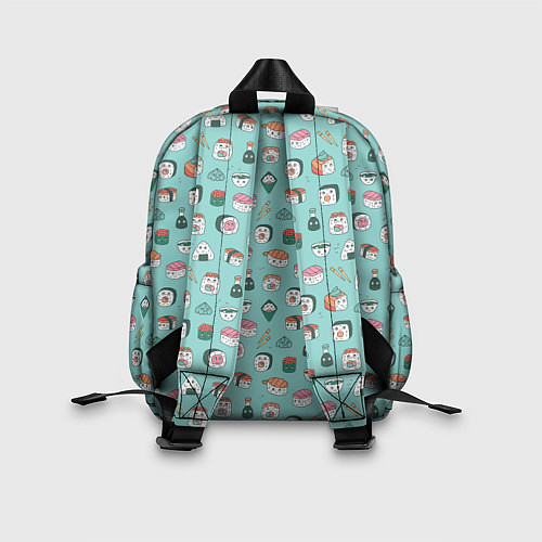 Детский рюкзак Кавайные суши и роллы с глазами / 3D-принт – фото 2