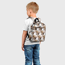 Детский рюкзак Маленький котенок паттерн, цвет: 3D-принт — фото 2
