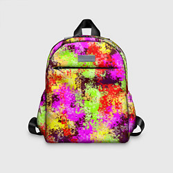 Детский рюкзак Пиксельный камуфляж Диско, цвет: 3D-принт