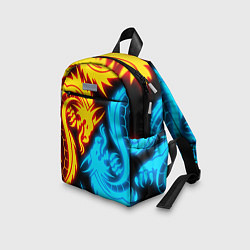 Детский рюкзак НЕОНОВЫЕ ДРАКОНЫ NEON DRAGONS, цвет: 3D-принт — фото 2