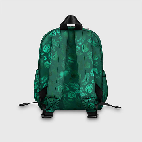 Детский рюкзак Яркие зеленые листья / 3D-принт – фото 2