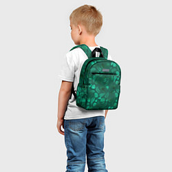 Детский рюкзак Яркие зеленые листья, цвет: 3D-принт — фото 2
