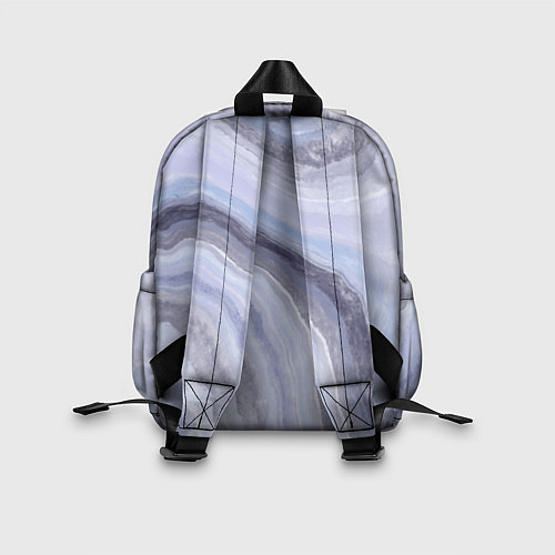Детский рюкзак Дизайн с эффектом мрамора синего цвета / 3D-принт – фото 2