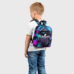 Детский рюкзак КС ГО НЕОН CS GO NEON, цвет: 3D-принт — фото 2