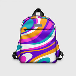 Детский рюкзак Абстрактные линии цвета, цвет: 3D-принт