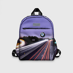 Детский рюкзак BMW Ночная трасса, цвет: 3D-принт