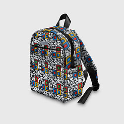 Детский рюкзак QR код - паттерн, цвет: 3D-принт — фото 2