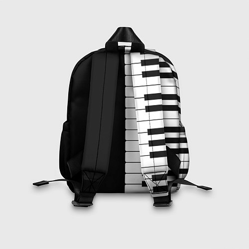Детский рюкзак Черно-Белое Пианино Piano / 3D-принт – фото 2