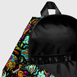 Детский рюкзак Прикольный красочный паттерн, цвет: 3D-принт — фото 2