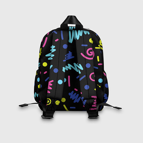 Детский рюкзак Neon color pattern Fashion 2032 / 3D-принт – фото 2