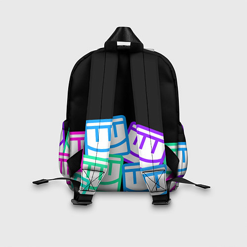 Детский рюкзак Разноцветные лого REC ROOM / 3D-принт – фото 2