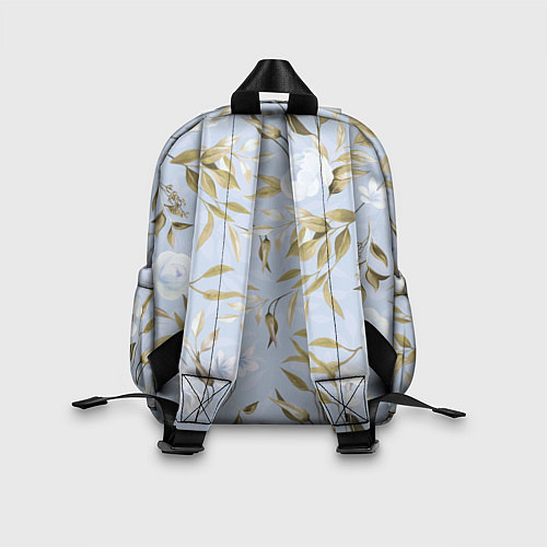 Детский рюкзак Цветы Золотые Листья / 3D-принт – фото 2