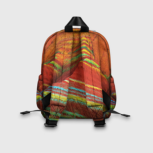 Детский рюкзак Знаменитые разноцветные горы Китай / 3D-принт – фото 2