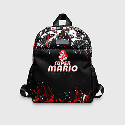 Детский рюкзак Super mario брызги красок, цвет: 3D-принт