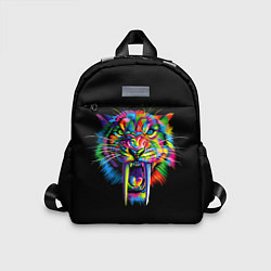 Детский рюкзак ЦВЕТНОЙ ТИГР THE COLORED TIGER, цвет: 3D-принт