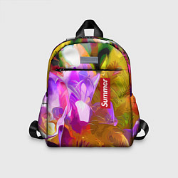 Детский рюкзак Красочный цветочный узор Лето Colorful Floral Patt, цвет: 3D-принт
