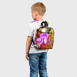Детский рюкзак Красочный цветочный узор Лето Colorful Floral Patt, цвет: 3D-принт — фото 2