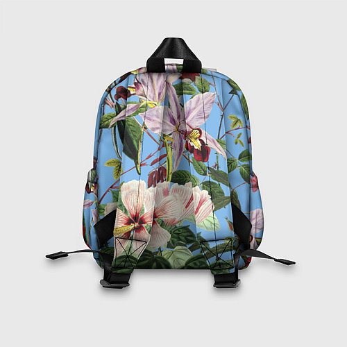 Детский рюкзак Цветы Сине-Цветочный Букет / 3D-принт – фото 2