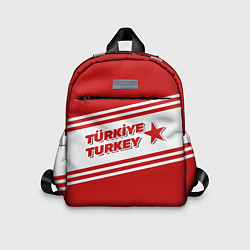 Детский рюкзак Надпись Турция на турецком и английском языках, цвет: 3D-принт