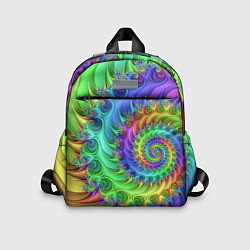 Детский рюкзак Красочная фрактальная спираль Узор Colorful fracta, цвет: 3D-принт